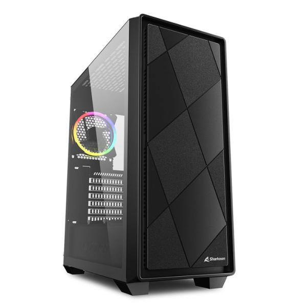 CASE GAMING RGB SHARKOON VS8 MID TOWER VENTILADORES 3 DE 120MM CON VIDRIO LATERAL 4044951039081