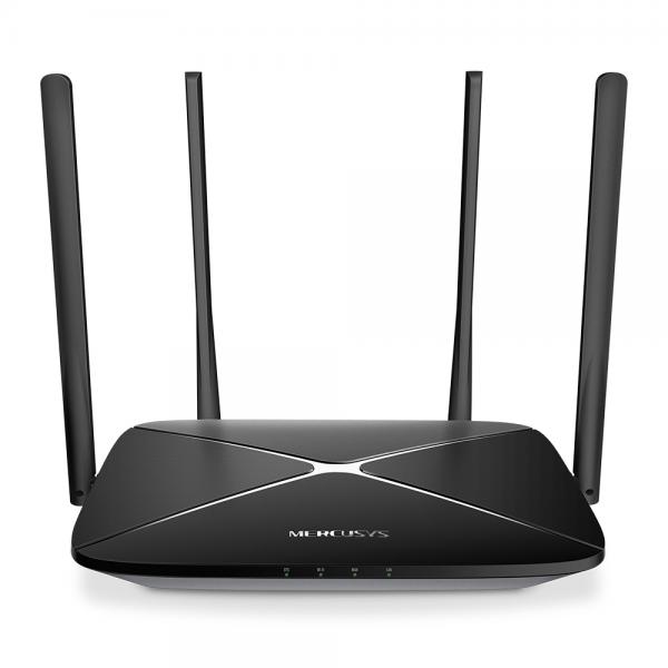 ROUTER MERCUSYS AC12G DUAL BAND 1200 MBPS WIFI 5 PUERTOS WAN / LAN