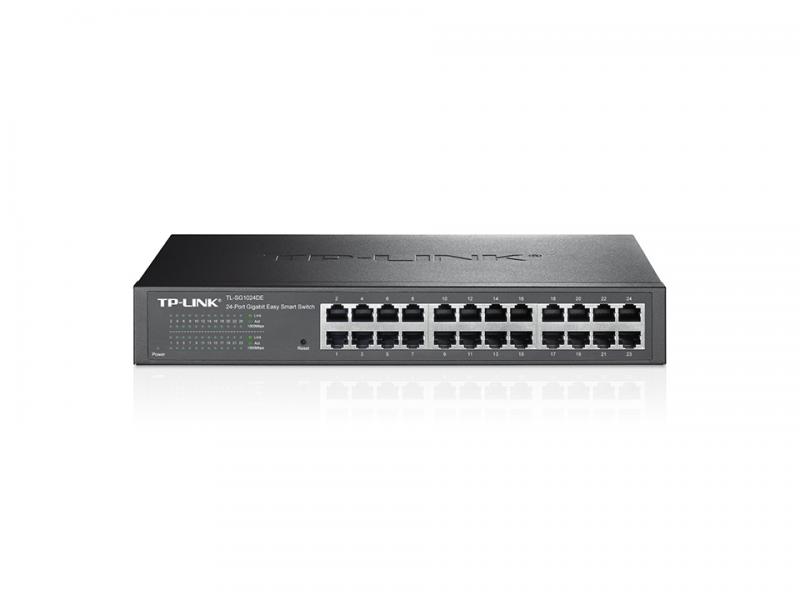 SWITCH TP LINK TL-SG1024DE 24 PUERTOS GIGABIT 10/100/1000 MBPS EASY SMART MANAGED ADMINISTRABLE