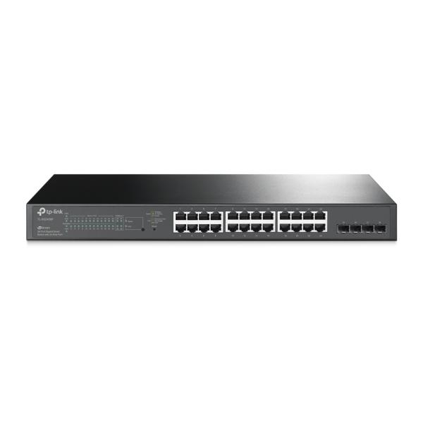 SWITCH TP LINK TL-SG2428P 24 PUERTOS GIGABIT POE+ / 4 PUERTOS SFP ADMINISTRABLE
