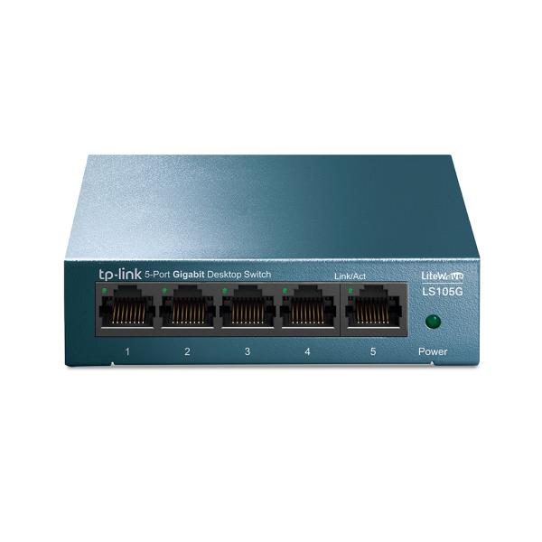 SWITCH TP LINK LS105G 5 PUERTOS GIGABIT 10/100/1000 MBPS NO ADMINISTRABLE