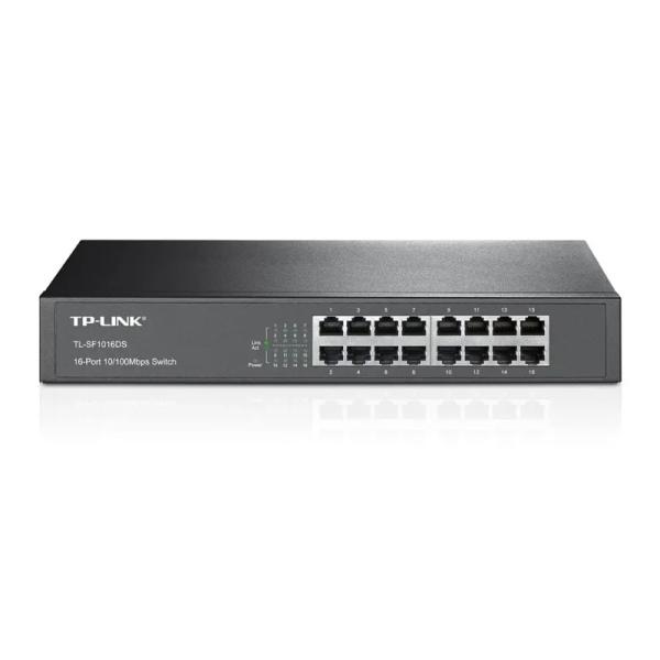 SWITCH TP LINK TL-SF1016DS 16 PUERTOS FAST ETHERNET 10/100 MBPS NO ADMINISTRABLE