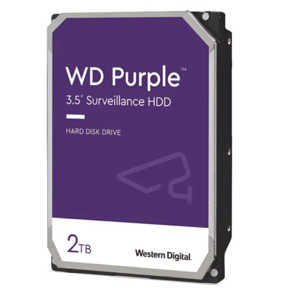 HD INTERNO 2TB WESTERN DIGITAL PURPLE WD23PURZ 3.5 PULG SATA III 5400 RPM 256MB CACHE