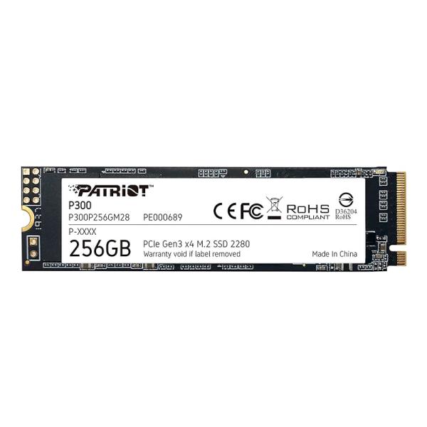 HD INTERNO SOLIDO 256GB PATRIOT P300 M.2 2280 PCIe GEN3 X4 NVME 1700MB/S / 1100MB/S P300P256GM28 P300