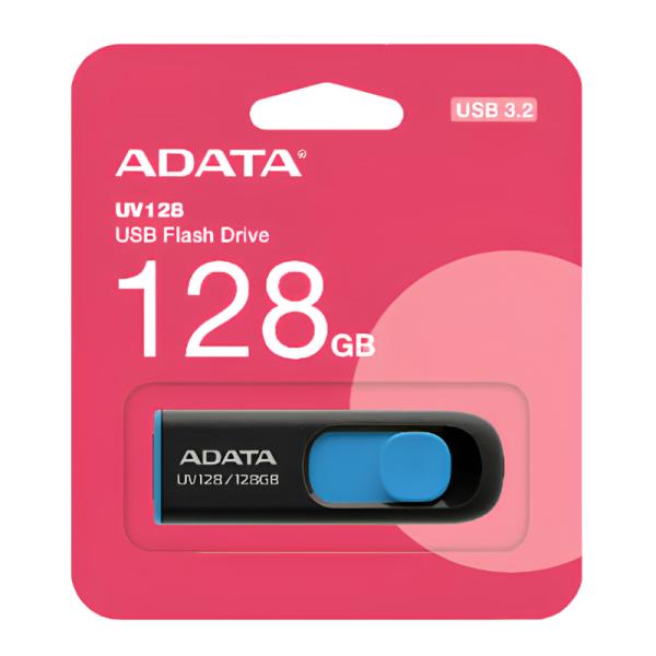 MEMORIA USB 128GB ADATA UV128 USB-A  3.2 GEN 1 AUV128-128G-RBE