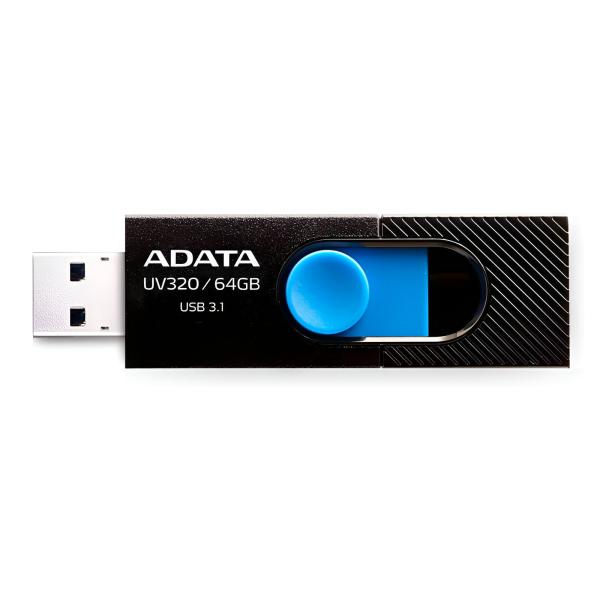 MEMORIA USB 64GB ADATA UV320 USB-A / USB-C 3.2 GEN 1 AUV320-64G-RBKBL