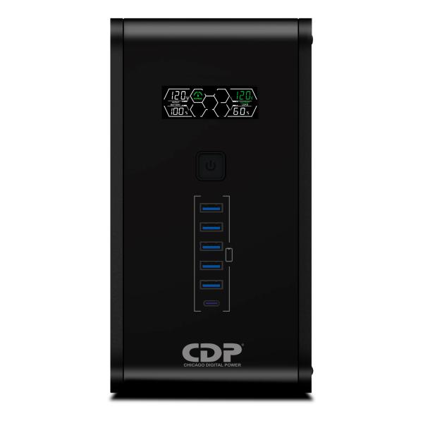 UPS CDP R-SMART2010 2000VA 1200W UPS LINEA INTERACTIVA 120VAC AVR 10 TOMAS LCD USB