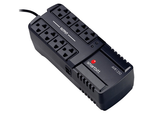 REGULADOR DE VOLTAJE SMARTBITT SBAVR1350 1350VA 675W 8 TOMAS 95?148 VCA