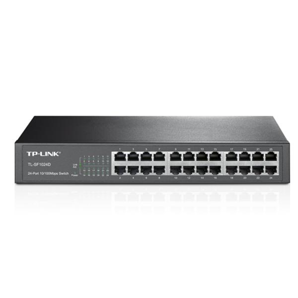 SWITCH TP LINK TL-SF1024D 24 PUERTOS FAST ETHERNET 10/100 MBPS NO ADMINISTRABLE