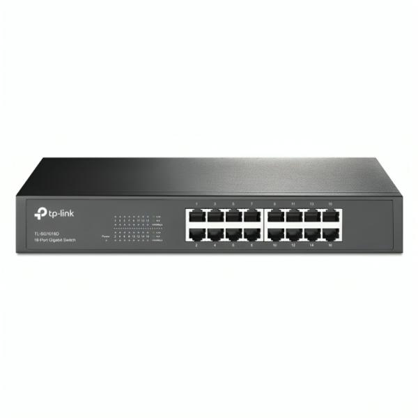 SWITCH TP LINK TL-SG1016D 16 PUERTOS GIGABIT 10/100/1000 MBPS NO ADMINISTRABLE