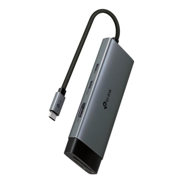 HUB USB-C TP LINK UH7020C(UN) 7 PUERTOS (USB-C / HDMI 4K / USB-A / SD / MICRO SD) 100W 5 GBPS