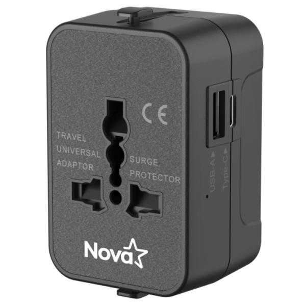 ADAPTADOR UNIVERSAL NOVA FEU10200001C USB-A / USB-C PD 600W-1440W