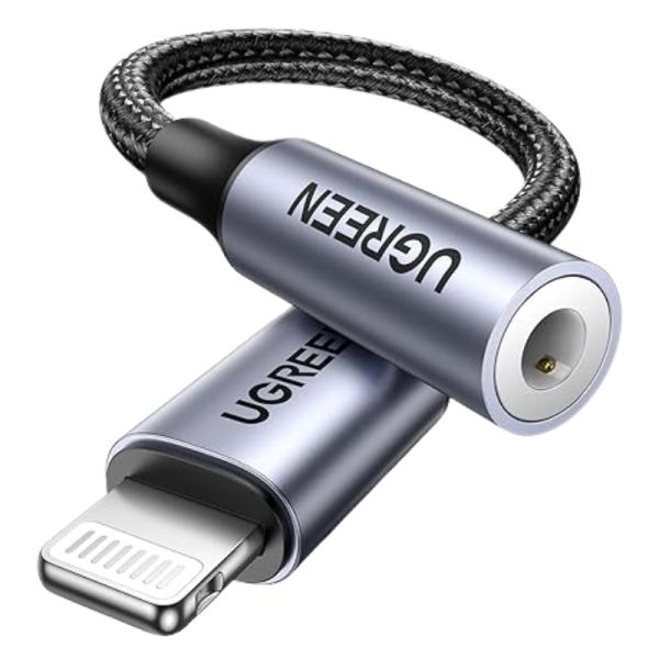CABLE DE extensión UGREEN US211 LIGHTNING MACHO A HEMBRA REDONDO 10CM 30756