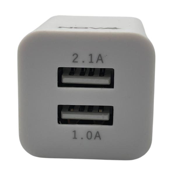 CARGADOR DE PARED NOVA PA010RBU001C 10W 2 PUERTOS USB-A