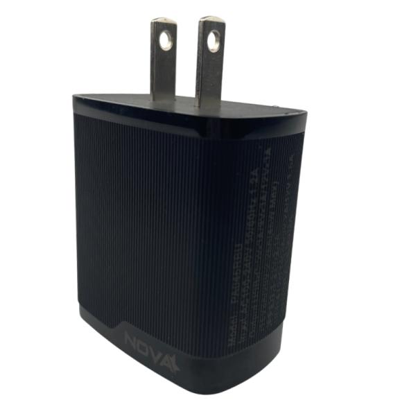 CARGADOR DE PARED NOVA PA046RBU001C 45W 1 PUERTO USB-C Y 1 PUERTO USB-A CARGA RAPIDA