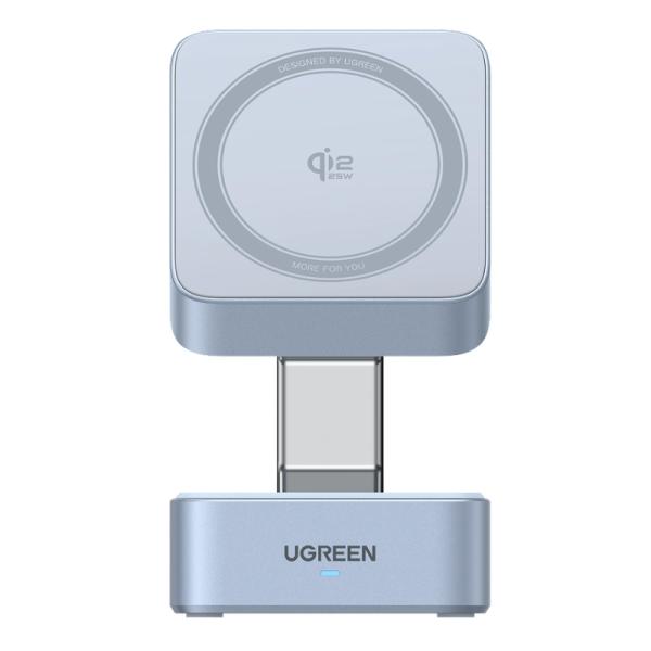 CARGADOR magnético 2 EN 1 UGREEN W752 25W QI2 INalámbrico 55960B