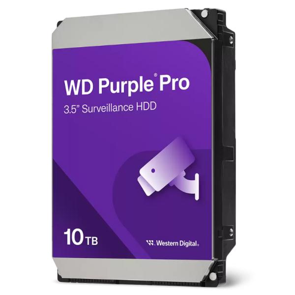 HD INTERNO 10TB WESTERN DIGITAL WD102PURP 3.5 PULG SATA III 512MB/S 7200 RPM CACHE SURVEILLANCE