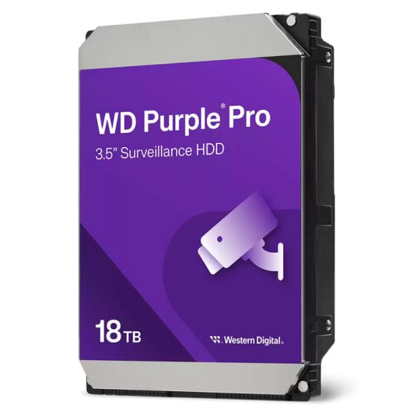 HD INTERNO 18TB WESTERN DIGITAL WD181PURP 3.5 PULG SATA III 512MB/S 7200 RPM CACHE SURVEILLANCE