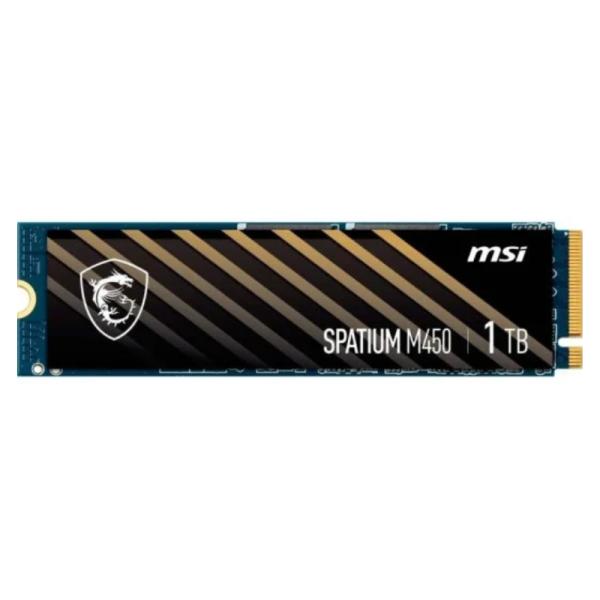 HD INTERNO SOLIDO 1TB MSI SPATIUM M450 M.2 2280 PCIE 4.0 NVME 3600MB/S / 3000MB/S S78-440L0M0-P83
