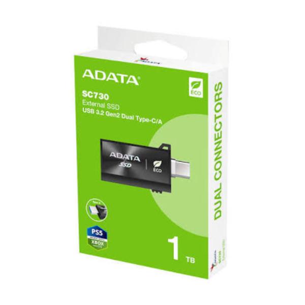 HD SOLIDO EXTERNO 1TB-ADATA SC730 USB 3.2 GEN 2 TIPO C/TIPO A 600 MB/S 600 MB/S SC730-1T-CACTI