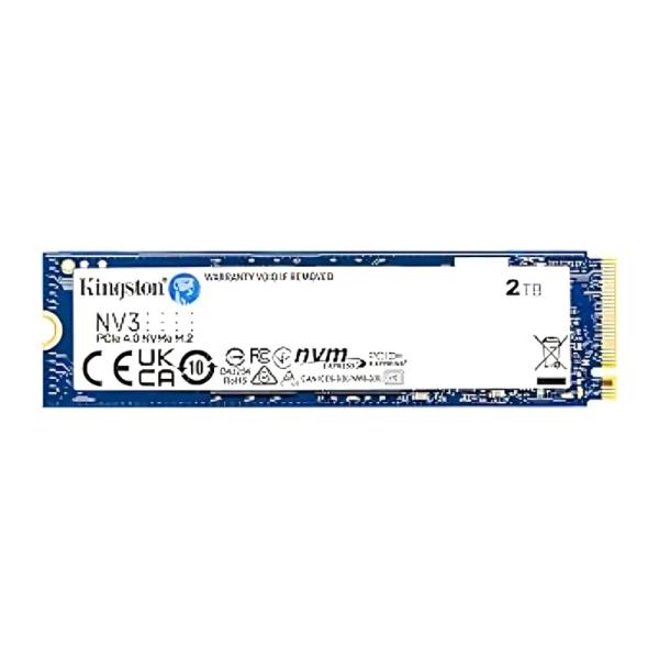 HD INTERNO SOLIDO 2TB KINGSTON NV3 M.2 2280 PCIE GEN4 X4 6000MB/S / 5000MB/S SNV3S/2000G