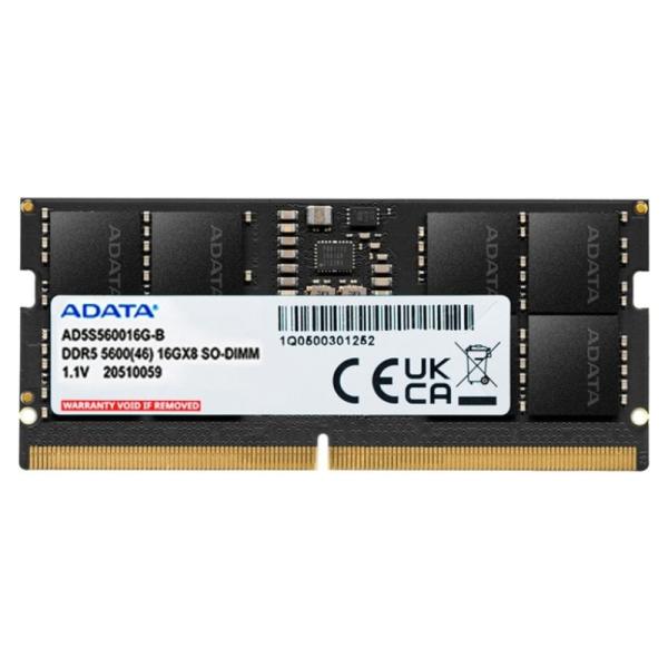 MEMORIA RAM LAPTOP 16GB ADATA AD5S560016G-S DDR5 5600MHZ CL46 1.1V