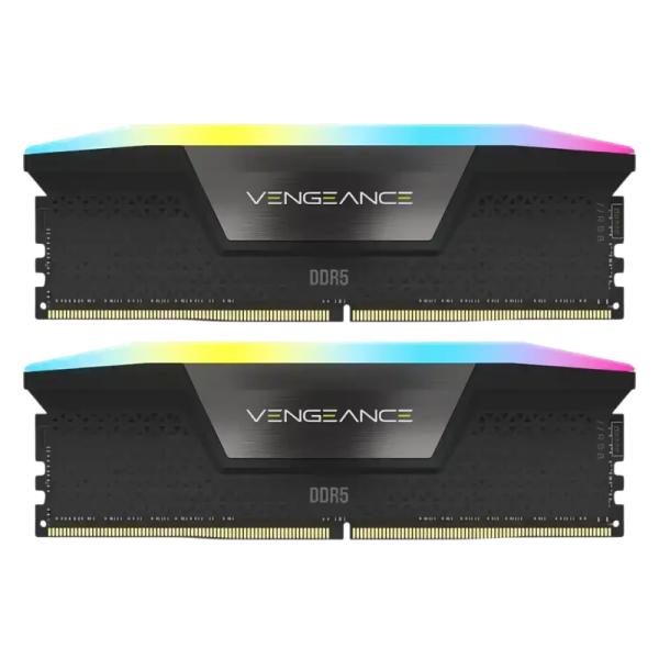 MEMORIA RAM PC 16GB (2X8GB) CORSAIR VENGEANCE RGB DDR5 5200MT/S CL40 CMH16GX5M2B5200C40