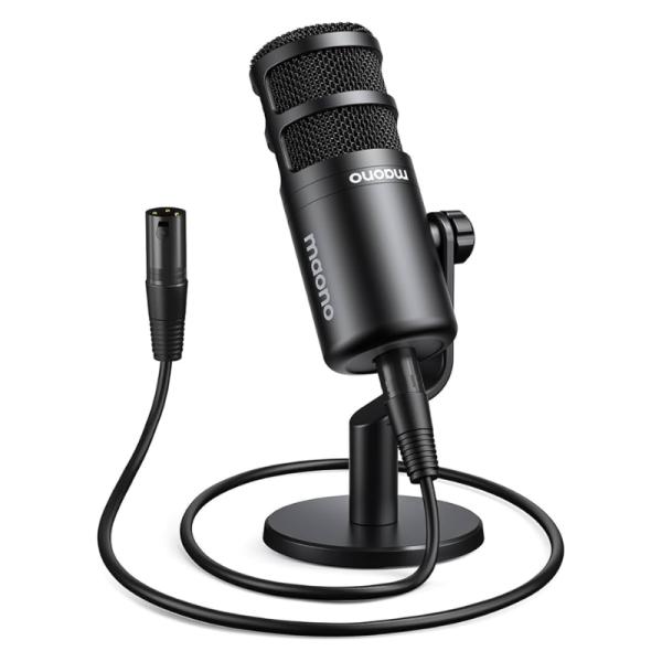 MICROFONO MAONO PD100 alámbrico USB CON SOPORTE DE SOBREMESA