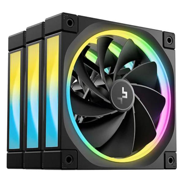 ABANICO ARGB DEEPCOOL FL12R 3IN1 120MM 4 PIN PWM+ 3 PIN ARGB  R-FL12R-BKAPN3-G
