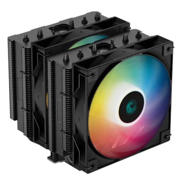 ENFRIAMIENTO DE AIRE RGB DEEPCOOL AG620 ARGB LGA2066/AM5 2X120MM hidráulico R-AG620-BKANMN-G-1