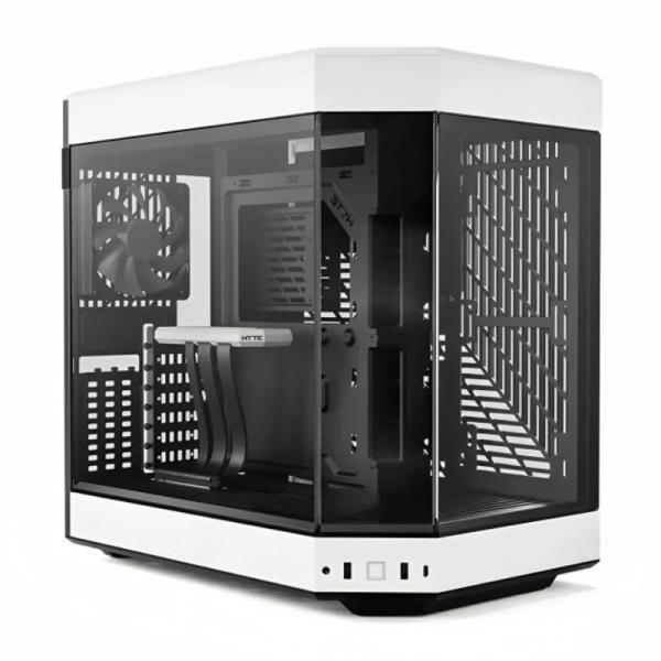 CASE GAMING HYTE Y60 MID TOWER  VENTILADORES 3 DE 120MM CON VIDRIO FRONTAL, LATERAL Y ESQUINA CS-HYTE-Y60-BW