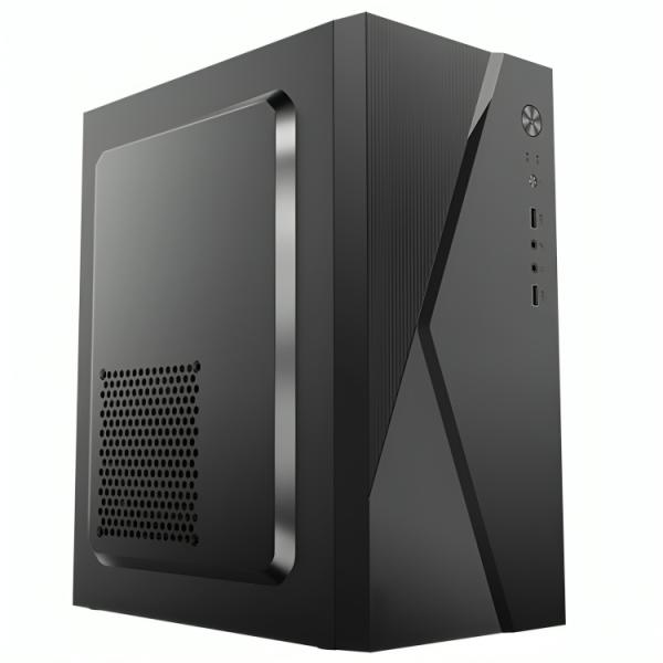CASE CM04Q1RA001C MINI TOWER SIN ventilación INCLUIDA CON PANEL LATERAL Y CON FUENTE DE PODER 600W