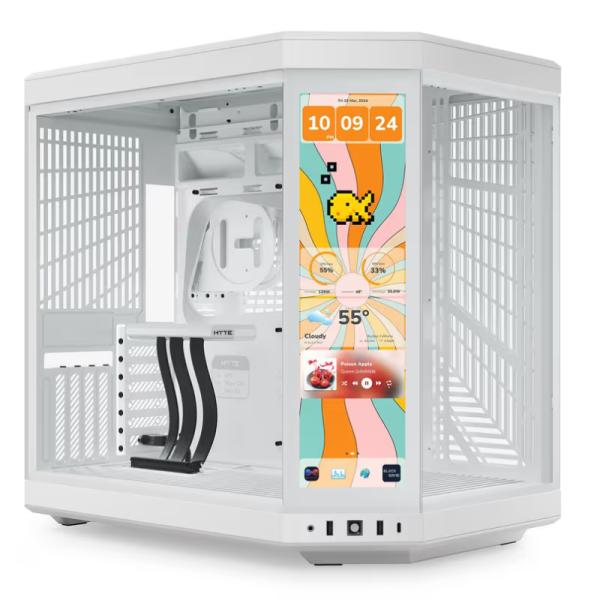 CASE HYTE Y70 TOUCH INFINITE TORRE MEDIA VIDRIO TEMPLADO CON PANTALLA táctil 14.9 PULG GEN 3 CS-HYTE-Y70TTI-WW