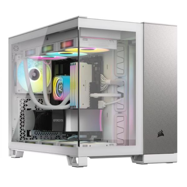 CASE CORSAIR 2500X MID TOWER SIN ventilación CON VIDRIO LATERAL Y MALLA FRONTAL CC-9011289-WW