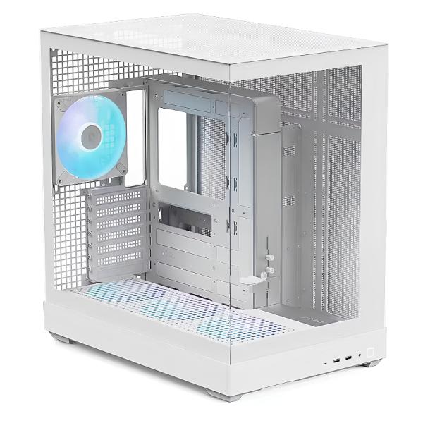 CASE APNX V2-F-WT-V1 MID TOWER 4 VENTILADORES CON PANEL FRONTAL Y LATERAL APCM-VI03143.21