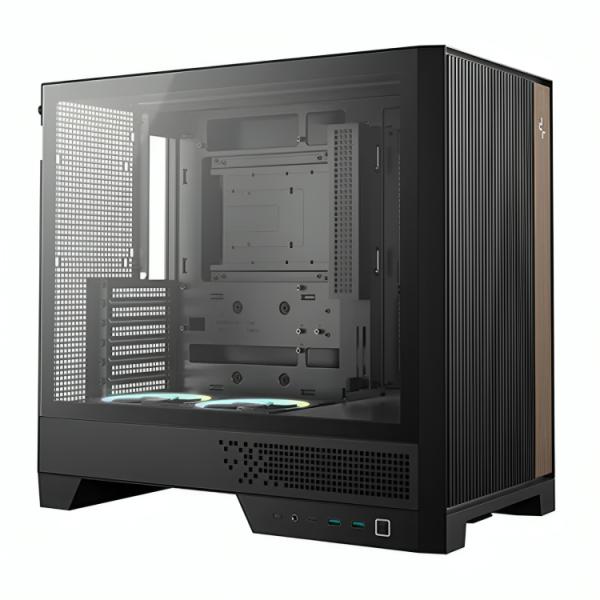 CASE DEEPCOOL CL600 MID TOWER VENTILADORES 2 DE 120MM CON PANEL LATERAL R-CL600-BKNNA2-G-1