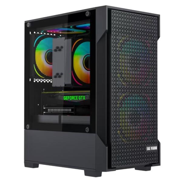 CASE EAGLE WARRIOR CG08J2RA001C MINI TOWER  SIN ventilación INCLUIDA CON PANEL LATERAL