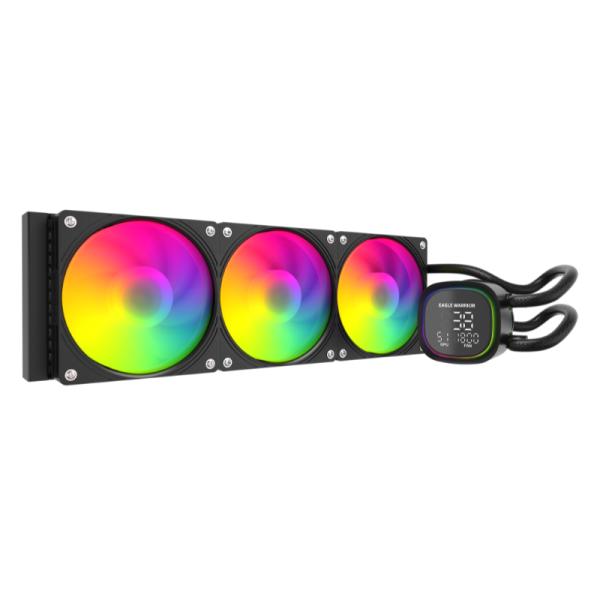 ENFRIAMIENTO LÍQUIDO RGB EAGLE WARRIOR FROSTBITE HL360 FCFWT392001C AIO 3X120MM 4 PIN PWM LGA115X/1700