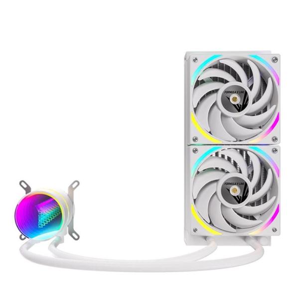 ENFRIAMIENTO LÍQUIDO ARGB FORMULA V LINE OASIS L240 ARGB WH 240MM LGA1700/AM5  4 PIN PWM + 3 PIN ARGB 4711401661382