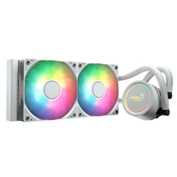 ENFRIAMIENTO LÍQUIDO RGB AEROCOOL ABYSS L240R WHT AIO 240MM LGA115X-1851/ AM5/AM4 ACLA-AB24117.21