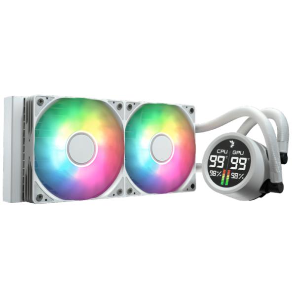 ENFRIAMIENTO LÍQUIDO RGB AEROCOOL ABYSS L240R DIGI WHT AIO 240MM  LGA115X-1851/ AM5/AM4 ACLA-AD24117.21