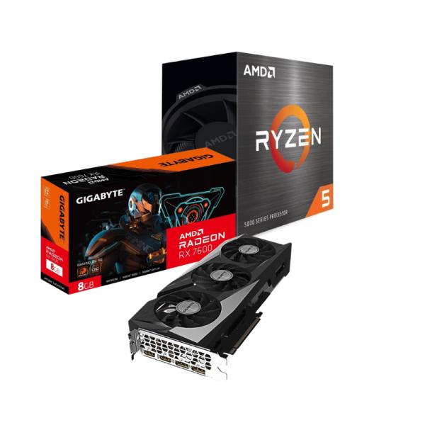 PROCESADOR AMD RYZEN 5 5500 5TA GEN 4.2 GHZ AM4 100-100000457BOX (REQUIERE COMPLEMENTO VGA GIGABYTE RX 7600)
