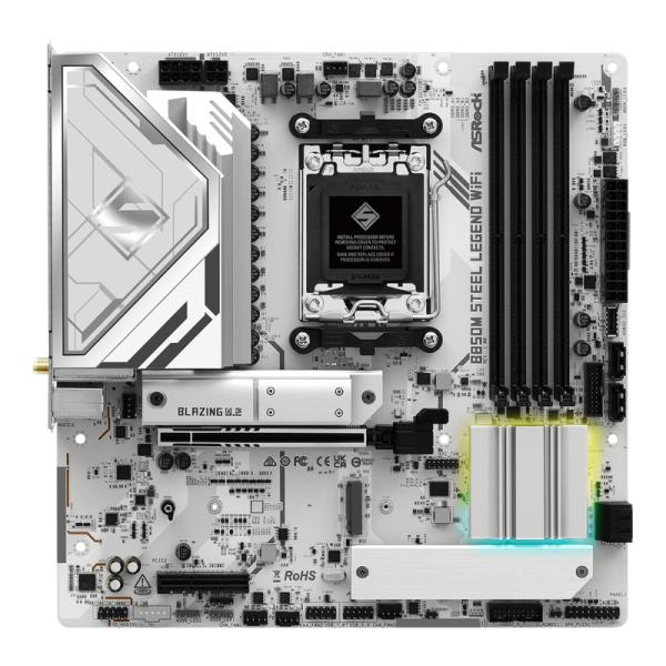 TARJETA MADRE ASROCK B850M STEEL LEGEND WIFI AM5 MICRO ATX DDR5 MB-B850MSLWIFI