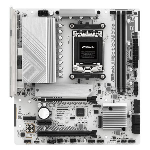 TARJETA MADRE ASROCK B650M-HDV/M.2 WHITE AM5 MICRO-ATX DDR5