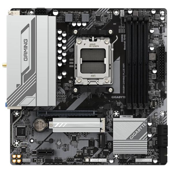 TARJETA MADRE GIGABYTE B650M GAMING PLUS WIFI MICRO ATX DDR5 WIFI 6E / BLUETOOTH