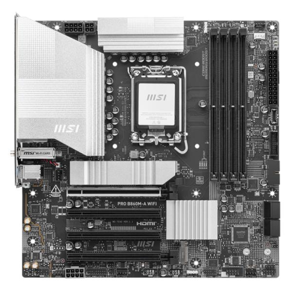 TARJETA MADRE MSI PRO B860M-A WIFI LGA 1851 MICRO-ATX DDR5 911-7E42-002