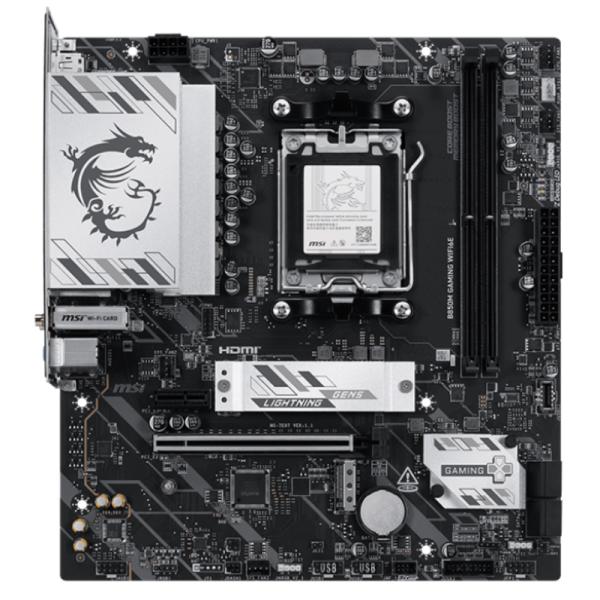 TARJETA MADRE MSI B850M GAMING WIFI6E AM5 MICRO ATX-DDR5-WIFI 6E BLUETOOTH 5.3 2.5G LAN-911-7E87-005