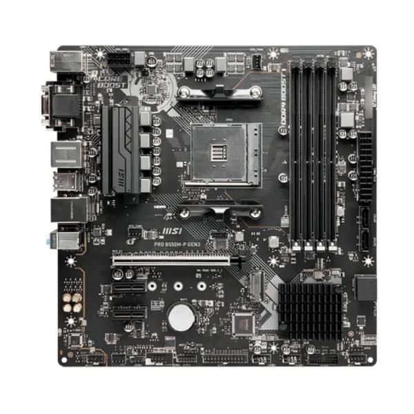 TARJETA MADRE MSI PRO B550M-P GEN3 AM4 MICRO-ATX DDR4 911-7C95-206