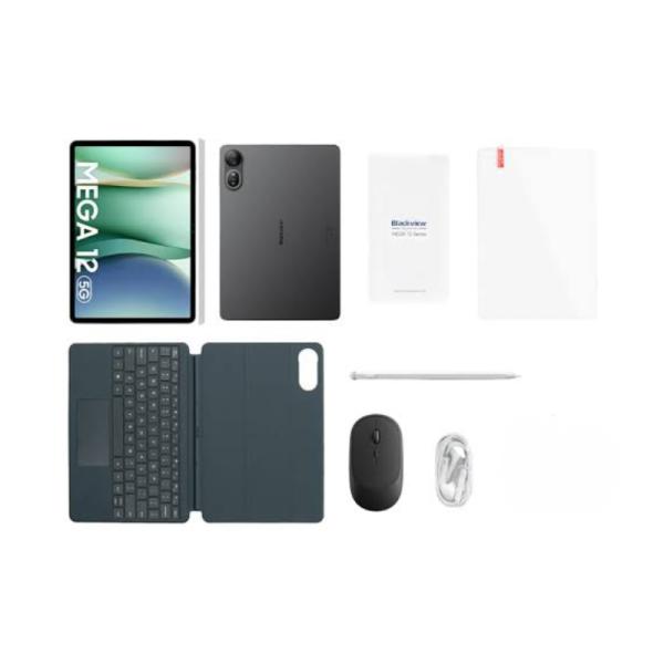 TABLET BLACKVIEW MEGA 12 12.2 PULG 256 GB WI-FI/LTE/5G/BLUETOOTH ANDROID 16 INCLUYE MOUSE FUNDA CON TECLADO LAPIZ AUDÍFONOS