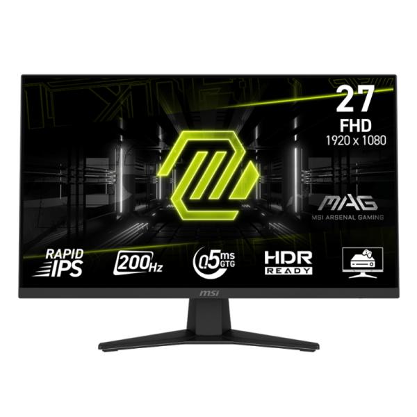 MONITOR GAMING MSI MAG 274F 27 PULG PLANO 1920 X 1080 200 HZ ANTI-GLARE HDMI Y DP 9S6-3CE41H-004